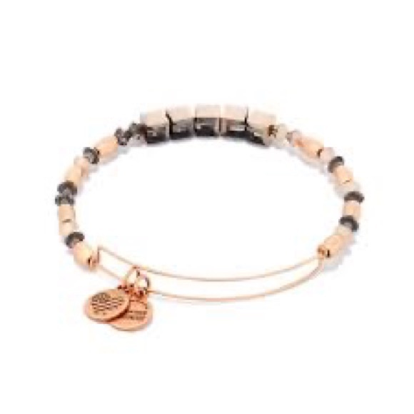 Alex & Ani Crown Swarovski Beaded Bangle Rose Gold Finish to Benefit GrieveWell - Picture 1 of 5